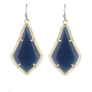 Kendra Scott navy Alex earrings